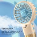 Handheld Spray Mini Air Conditioner USB Rechargeable Portable Humidifier Mist Cooler Cooling Spray Humidifier Fan forHome/Office. 