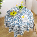 Cross-border check tablecloth, printed floral fabric, tablecloth, rectangular coffee table cushion cloth, tassel tablecloth, no-wash tablecloth. 