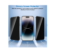 Apple iPhone 14 Plus PREMIUM PRIVACY Tempered Glass Screen Protector. 