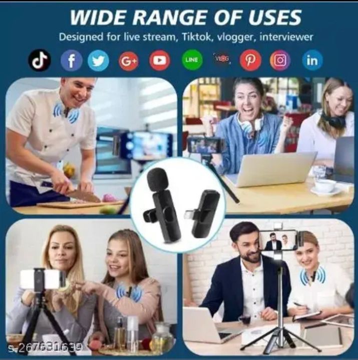 K9%20Wireless%20Dual%20Microphone%20Professional%20Lapel%20Lavalier%20Microphone%20Remove%20Noise%20For%20Type%20C+Apple%20-%20Image%206