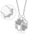 Fashion Heart Shaped Clover Magnetic Pendant Necklace Exquisite Love Clover Necklace for Women Charm Friendship Jewelry Gift.