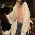 Sweet Gentle New Thin Knitted Cardigan Sweater Coat Women's Sun-Protective Clothing Loose Korean Style Solid Color Versatile Top.