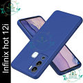 Premium Liquid Silicone Phone case for Infinix Hot 12i Liquid Silicon Mobile Back Case Soft Silicone Phone Cover.
