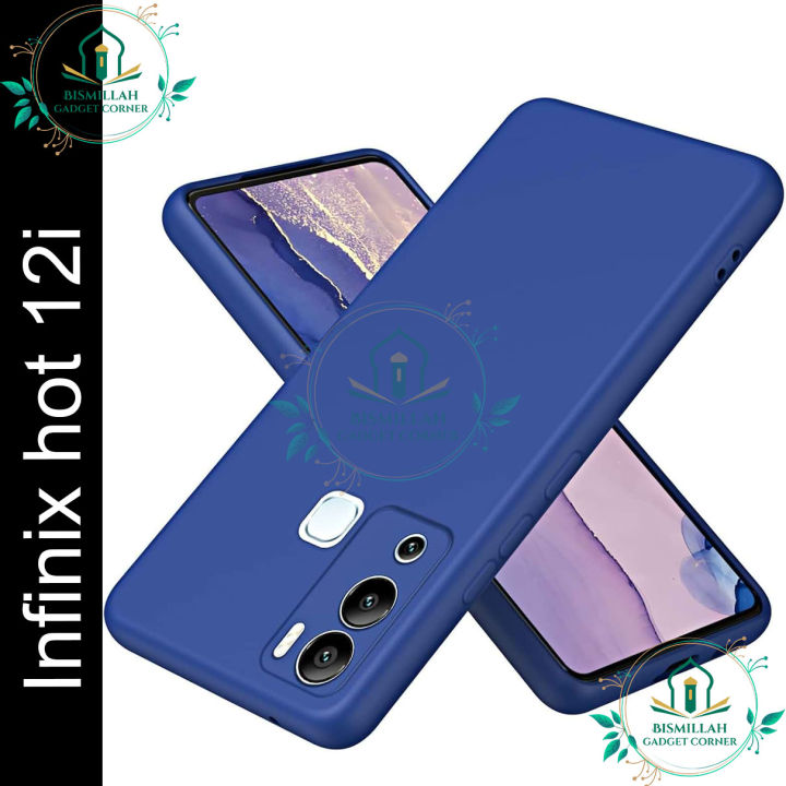 Premium Liquid Silicone Phone case for Infinix Hot 12i Liquid Silicon Mobile Back Case Soft Silicone Phone Cover