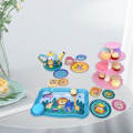 Tinplate Toys Tea Set Tea Time Toy Set for Kids Gift Kitchen Pretend Play. 