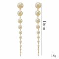 Trendy Created Big Simulated Pearl Drop Earrings Baroque Beaded Statement Long Dangle Earrings Jewelry For Women.