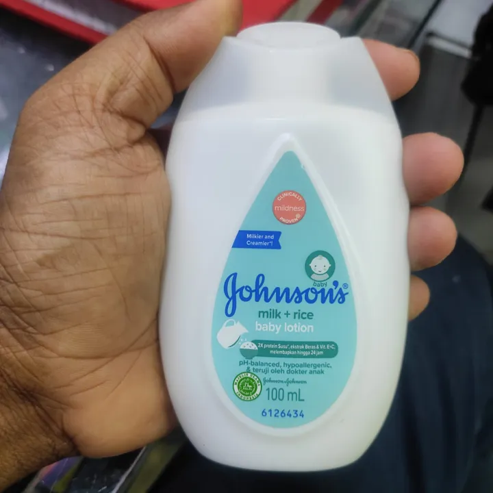 Johnson's%20Baby%20Milk%20+%20Rice%20Lotion%20100ml%20-%20Image%203