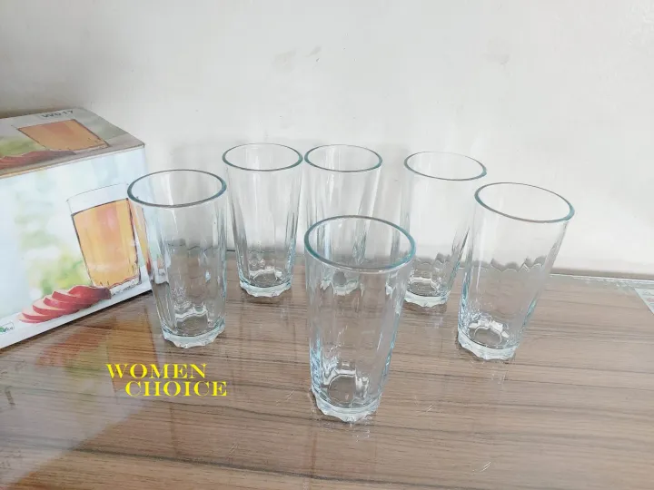 Olila%20Clear%206%20Pcs%20Water%20Drinking%20Glass%20Set%20ZikZak%20Plain%20Design.%20Crystal%20Clear%20Water%20Drinking%20Glass%20Set.%20%20Model:W017:R70.%20-%20Image%202