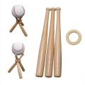 Outdoor Mini Baseball Bat Wood Souvenir Display Holder Tennis Storage Base Holder Support Baseball Bat Bracket Gift Home Decor.