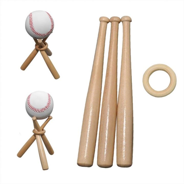 Outdoor Mini Baseball Bat Wood Souvenir Display Holder Tennis Storage Base Holder Support Baseball Bat Bracket Gift Home Decor
