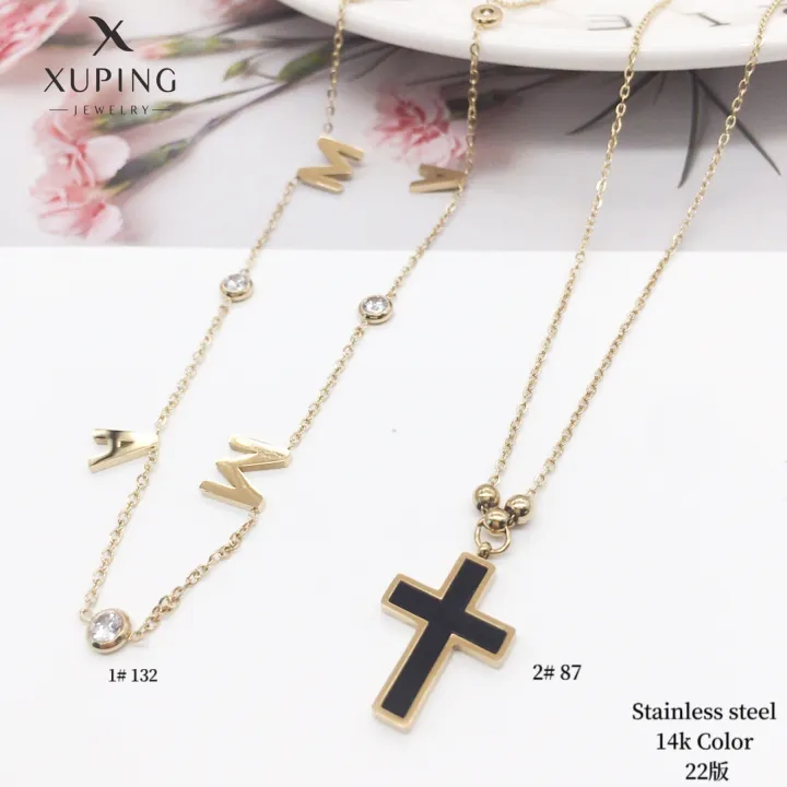 TTM%20Xuping%20Mens%20Punk%2014K%20Gold%20Jewelry%20Zircon%20Crystal%20Stainless%20Steel%20women%20necklace%20with%20fast%20shipping%20-%20Image%207