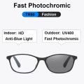 Luxury Photochromic Reading Glasses Anti-Blue Light Multifocal Presbyopia Eyeglasses Finished Prescription Hyperopia Eyewear. 