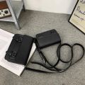VC Minimalist Black Postman Bag Retro Male Shoulder Bag Men's Messenger Bag for Men Unisex Soft PU Leather Small Crossbody Bags.