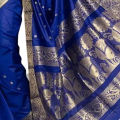 Tangail Tat MultiColor Silk Katan Saree for Women. 