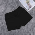 Women's Seamless Knickers Boy Shorts Solid Pattern Underpants with Logo on Waist Plain Dyed Safety Panties for Girls Under Wear. 
