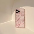 Cute Cartoon Rabbit Animal Phone Case For Iphone 13Pro 7 8 Plus 13ProMax 15 11 12 13 14 Pro Max Mini XR X XSMAX XS Cover Fundas. 