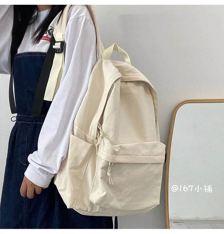 School Bag Japanese Style Muji Simplicity Versatile College Student Canvas Backpack Mori College Vintage Schoolbag High School Female Daraz .bd