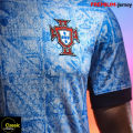 Portugal Away Kit 24-25 Euro National Team Half Sleeve Jersey-Men and Woman-Comfortable Premium Jersey. 