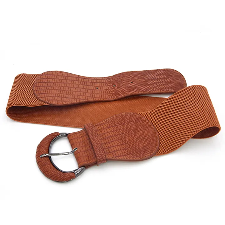 Womens%20Ladies%20Faux%20Leather%20Wide%20Stretch%20Elastic%20Buckle%20Cinch%20Waist%20Wide%20Belts%20Stylish%20Gift%20GJCUTE%20-%20Image%206