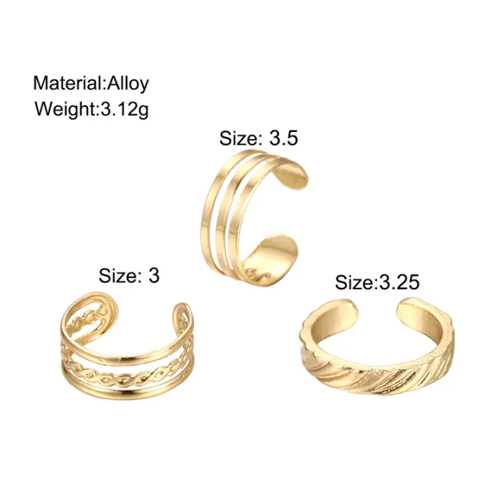 %E3%80%90HOT%E3%80%91%203PCS%20Fashion%20Ins%20Open%20Toe%20Rings%20For%20Women%20Adjustable%20Simple%20Minimal%20Hollow%20Summer%20Beach%20Smooth%20Feet%20Ring%20Jewelry%20On%20Foot%20Luolong%20-%20Image%205