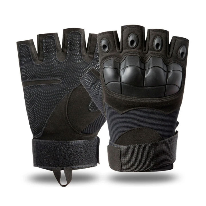 High quality half finger Hand Gloves for biker | Winter gloves for men | Hand gloves for biker | Black gloves bike half finger