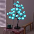 24 LED Rose Flower Tree Lights USB Table Lamp Fairy Maple Leaf Night Light Home Party Christmas Wedding Bedroom Decoration Gift. 