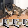 Pet Door New Safe Lockable Magnetic Screen Outdoor Dogs Cats Window Gate House Enter Freely Fashion Pretty Garden Easy Install. 