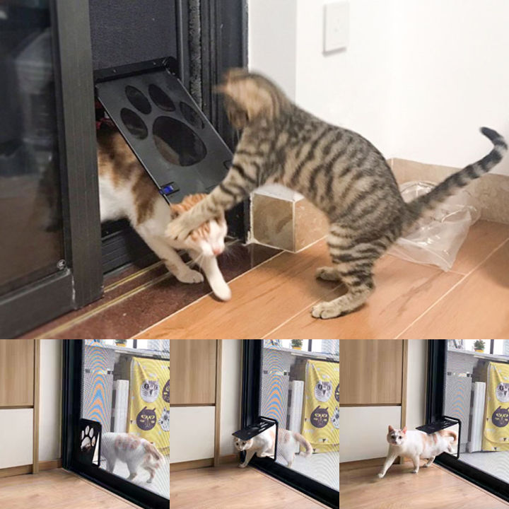 Pet%20Door%20New%20Safe%20Lockable%20Magnetic%20Screen%20Outdoor%20Dogs%20Cats%20Window%20Gate%20House%20Enter%20Freely%20Fashion%20Pretty%20Garden%20Easy%20Install%20-%20Image%203