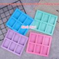 Silicone soap mold 6 even rectangular for suffron Handmade soap. 