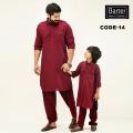 Maroon Color  Kabli Set For Men - Merun Colour Kabil Set - Men'S Premium Quality Meroon Kabli Set - Panjabi. 
