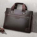 Men's Business Briefcases PU Leather Shoulder Messenger Bags Travel Handbag Totes For Macbook 13.3 14 15.4 inch Male Laptop Bag.