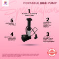 Outtobe Bike Pump Portable Foot Pump Bike Floor Pump Mini Air Inflator High Pressure Bike Pump Household Pump MTB Bicycle Pump Bike Accessories.