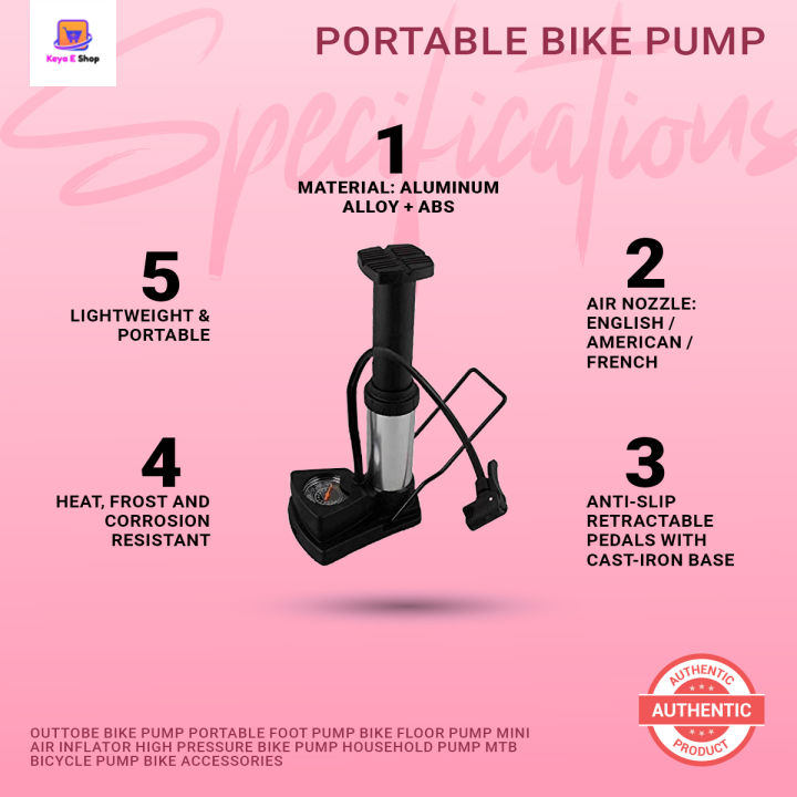 Outtobe%20Bike%20Pump%20Portable%20Foot%20Pump%20Bike%20Floor%20Pump%20Mini%20Air%20Inflator%20High%20Pressure%20Bike%20Pump%20Household%20Pump%20MTB%20Bicycle%20Pump%20Bike%20Accessories%20-%20Image%202