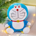 Doraemon doll robot cat doll jingle bell cat doll blue fat man hug pillow plush toy birthday gift female.