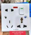 6 Pin Multi Function Universal Wall Switch Socket - Universal Socket 1PCS.