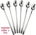 Long Handle Spoon 6 Pieces - Convenient Set Of Long-Handled Spoons For Various Uses. 