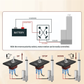 Rocker Toggle Switches Momentary Polarity Reverse Switch 6 Pin 3 Position (ON)-Off-(ON) with UP/Down Plate for RV Boat. 