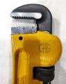 Pipe wrench yellow 10 inch heavy duty. 