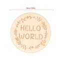 Handmade Wooden Baby Milestone Card Newborn Birth Monthly Growth Recording Cards Kids Photography Props for 1-12 Month Baby.