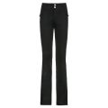 Low Waist Pockets Stretch Straight Skinny Denim Pants Flare Pants Streetwear for Daily Wear. 