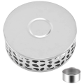 OUMERY 2X Tea Warmer Coffee Warmer Stainless Steel with Holder Tea Base Hollow Carved Design Heater Coffee Warmer. 