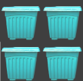 Flower Pot-5.5 Inchi Bp Flower Tob 4 Pcs.