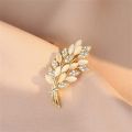Hijab pin Brooches Alloy Ears of Wheat Brooch Jewelry Gift for Women Collar Pin Exquisite Shawl Pin Scarf Collar Clips Lapel Pin Beautiful Generous.