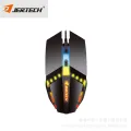 Jertech Zeller Gaming Keyboard & Mouse Headset 4-Piece USB Computer Laptop Wired Keyboard & Mouse Set. 