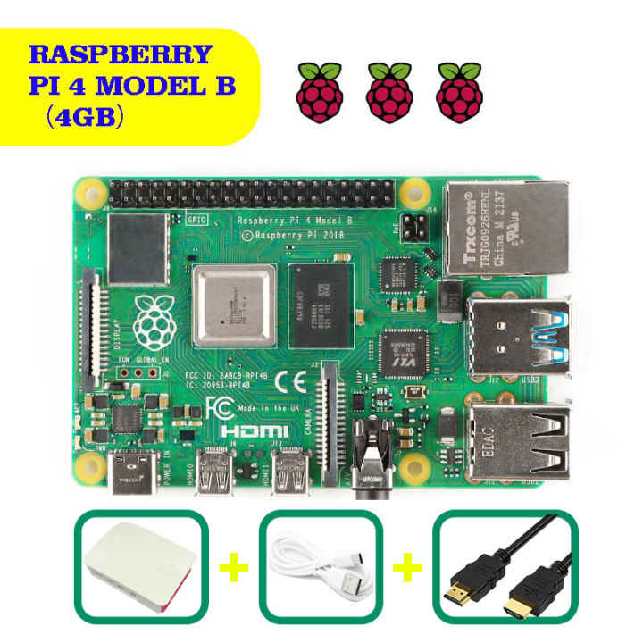 Raspberry Pi 4 Model B(4GB) Raspberry PI 4 generation Python programming linux development board