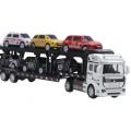 【Unbeatable Prices】 Alloy Car Model Truck Trailer Transporter Alloy Car Model High Gift Boy. 
