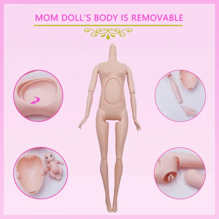 Family%20Dolls%20Set%20Of%205%20People%20With%203%20Kids%20Dad%20Pregnant%20Mom%20Girl%20Pretend%20Play%20Toys%20-%20Image%205