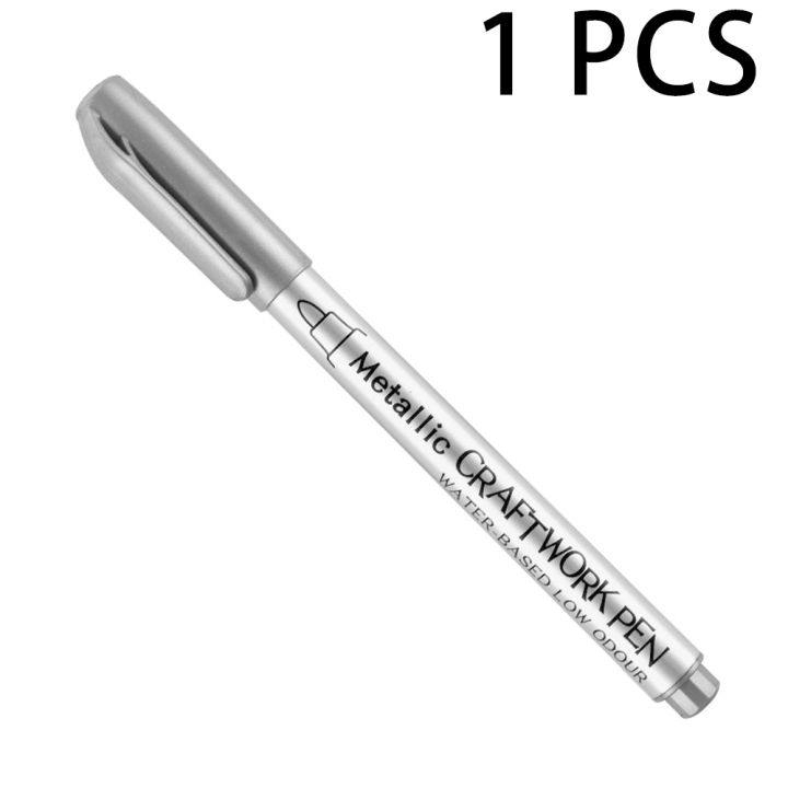1/5/10Pcs%20Metallic%20Waterproof%20Permanent%20Paint%20Marker%20Pens%20For%20Drawing%20Students%20Supplies%20DIY%20Art%20Marker%20Craftwork%20Pen%20-%20Image%202
