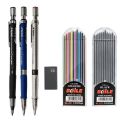 2.0 mm Mechanical Pencils Set 2B Automatic Student Pencils Gray/color Pencil Leads School Pens Supplies for Drawing Office.