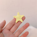 Sweet Cool Pentagram Hair Clip Cream Glossy Star Hair Accessories Star Hairpins GJCUTE. 